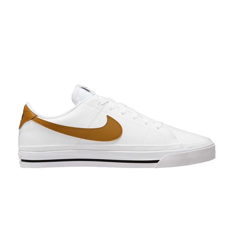 Nike Wmns Court Legacy Next Nature 'White Gold Suede' — White/Volt/Black/Gold Suede