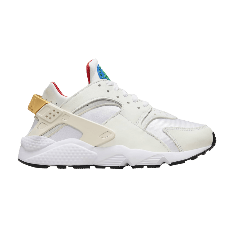 Nike Wmns Air Huarache 'White Topaz Green' — White/Topaz Gold/Game Royal/Stadium Green