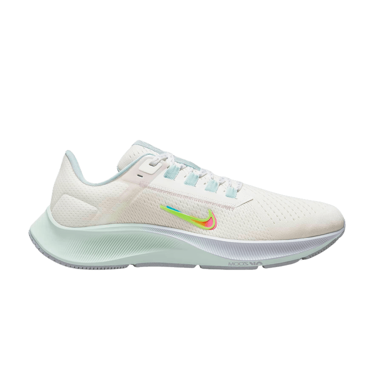 Nike Wmns Air Zoom Pegasus 38 Premium 'Summit White Volt' — Summit White/Black/Aura/Volt
