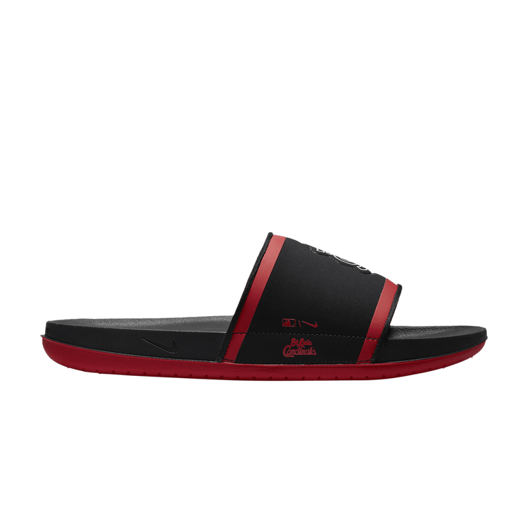 MLB x Nike Offcourt Slide 'St. Louis Cardinals' — Black/Sport Red/White