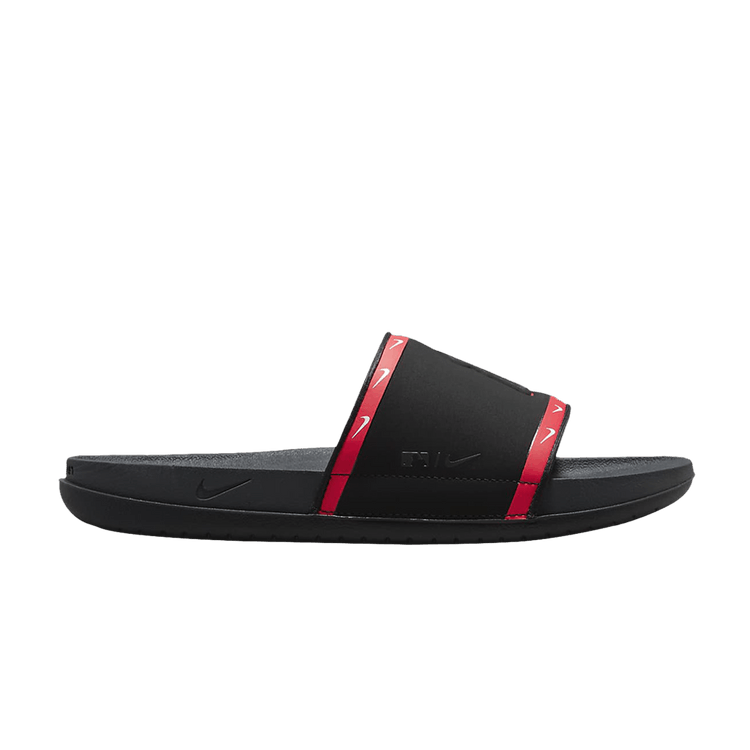 Nike MLB x OffCourt Slide 'Los Angeles Angels' — Black/University Red/White/Anthracite