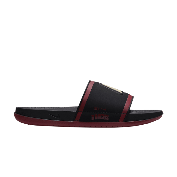 MLB x Nike Offcourt Slide 'Arizona Diamondbacks' — Black/Team Crimson/Team Gold
