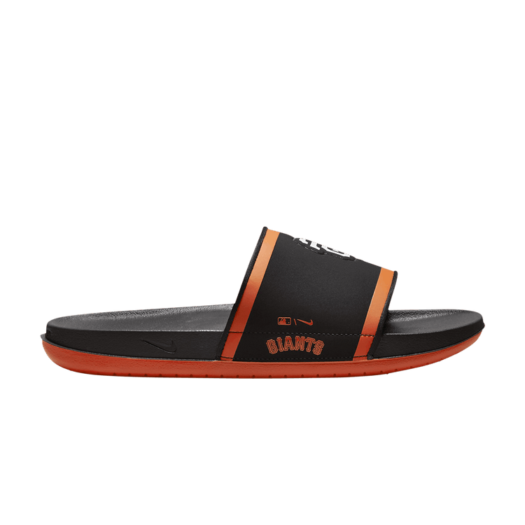 Nike MLB x Offcourt Slide 'San Francisco Giants' — Black/University Orange/White