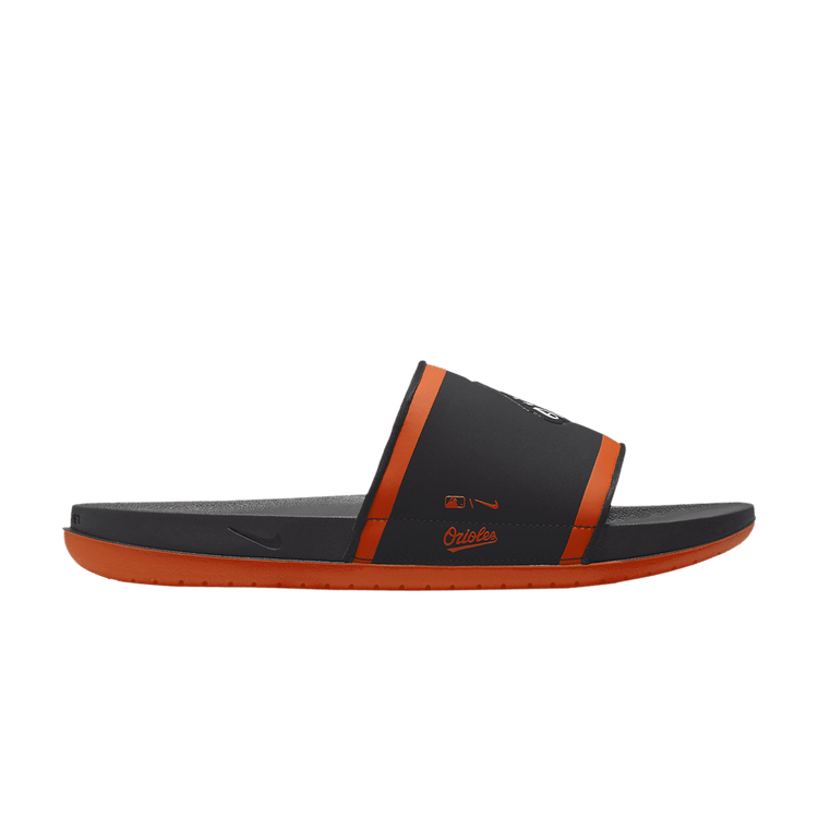 MLB x Nike Offcourt Slide 'Baltimore Orioles' — Black/University Orange/White
