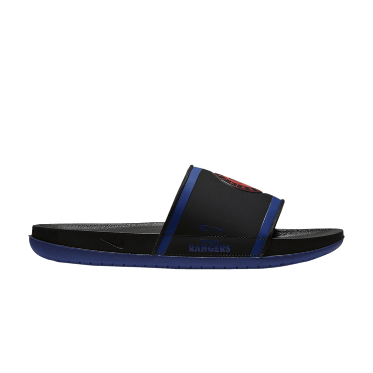 MLB x Nike Offcourt Slide 'Texas Rangers' — Black/Deep Royal Blue/Sport Red