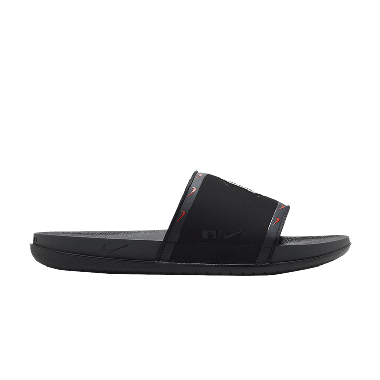 Nike MLB x OffCourt Slide 'Detroit Tigers' — Black/Pitch Blue/Team Orange/Anthracite