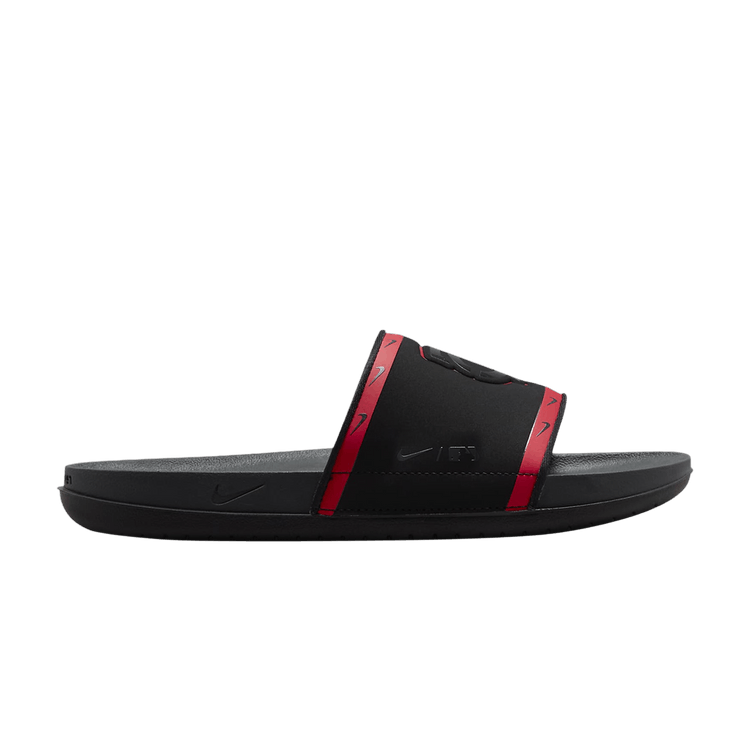 MLB x Nike OffCourt Slide 'Minnesota Twins' — Black/Sport Red/Midnight Navy/Anthracite