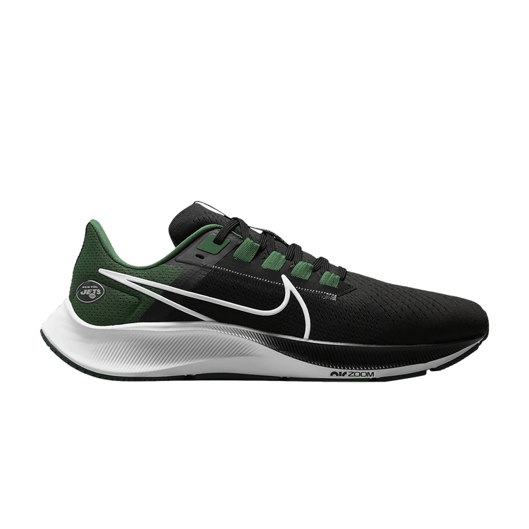 NFL x Nike Air Zoom Pegasus 38 'New York Jets' — Black/Sport Green/White