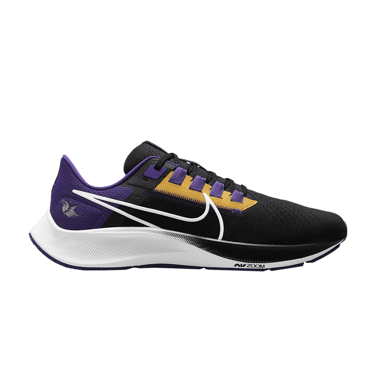 NFL x Nike Air Zoom Pegasus 38 'Minnesota Vikings' — Black/Court Purple/Gold/White