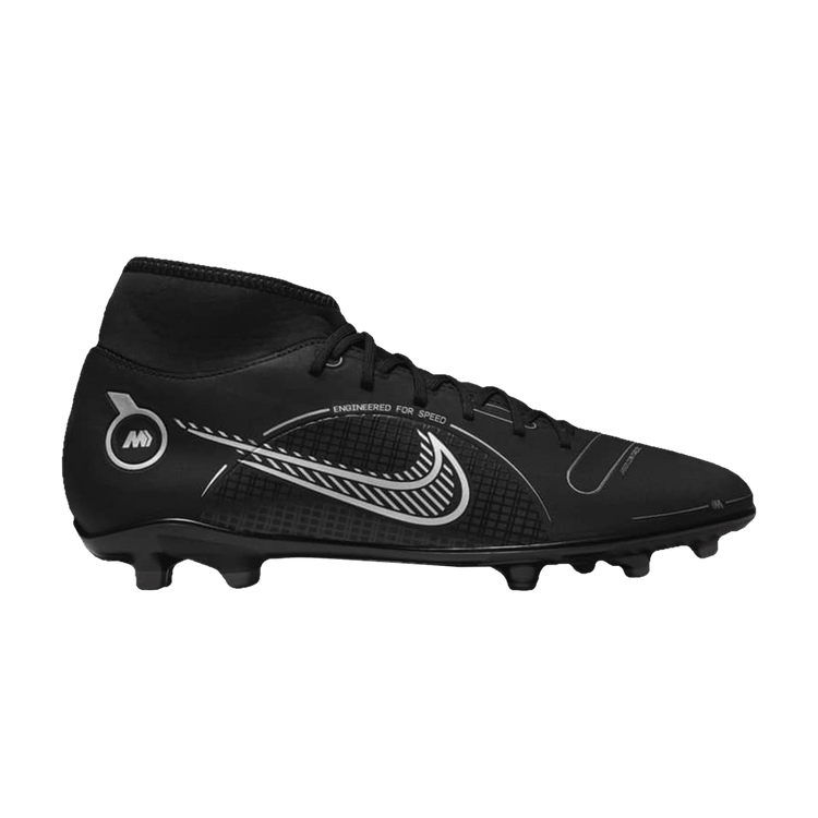 Nike Mercurial Superfly 8 Club MG 'Black Medium Ash' — Black/Medium Ash/Metallic Silver