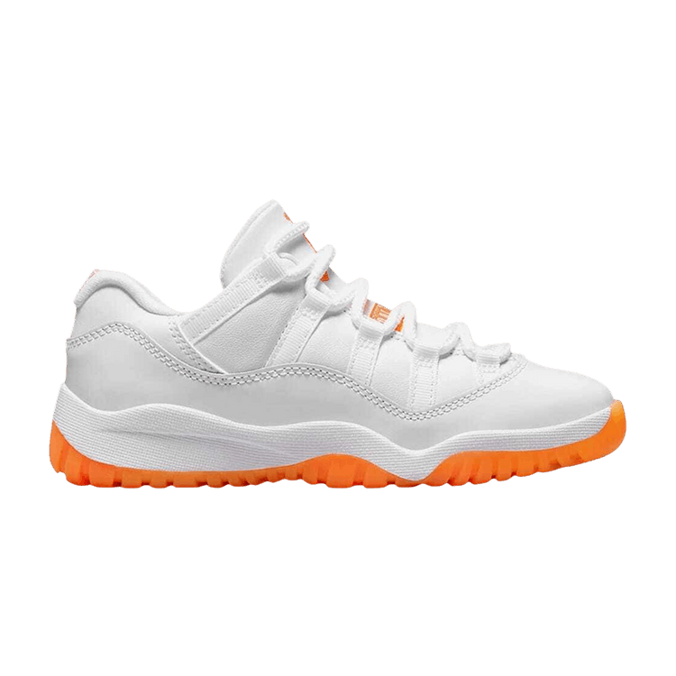 Air Jordan 11 Retro Low PS 'Bright Citrus' — White/White/Bright Citrus