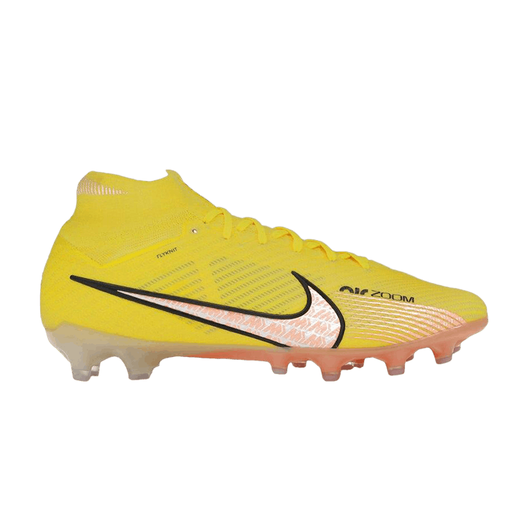 Nike Zoom Mercurial Superfly 9 Elite AG 'Yellow Strike Sunset Glow' — Yellow Strike/Barely Grape/Coconut Milk/Sunset Glow