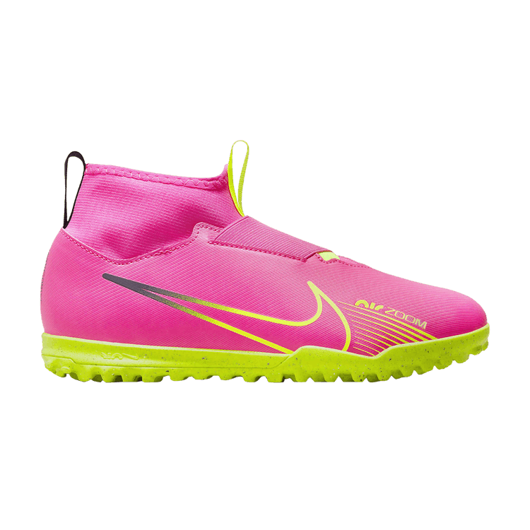 Nike Zoom Mercurial Superfly 9 Academy TF GS 'Luminous Pack' — Pink Blast/Gridiron/Volt