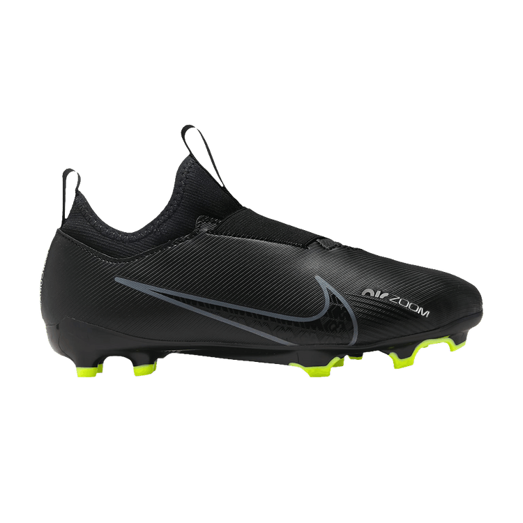 Nike Zoom Mercurial Vapor 15 Academy MG GS 'Black Volt' — Black/Summit White/Volt/Dark Smoke Grey