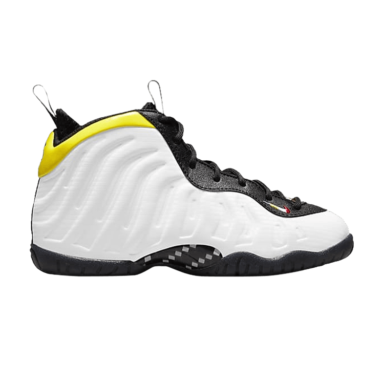 Nike Little Posite One PS 'Motorsport' — White/Black/Game Royal/Multi-Color