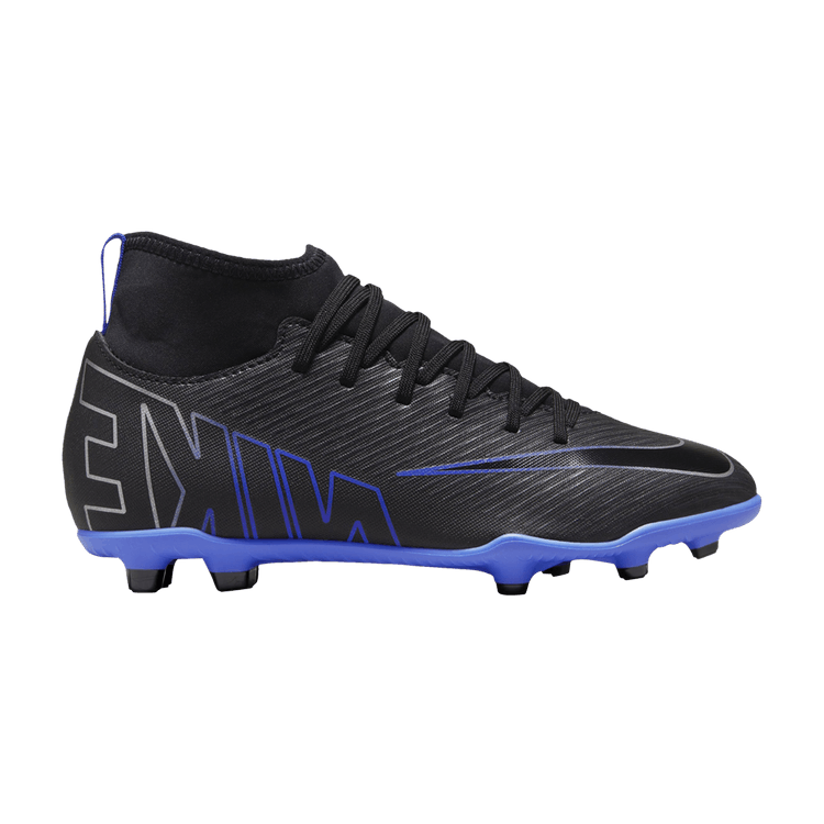Nike Mercurial Superfly 9 Club FG MG GS 'Shadow Pack' — Black/Hyper Royal/Chrome