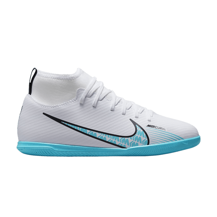 Nike Mercurial Superfly 9 Club IC GS 'Blast Pack' — White/Pink Blast/Baltic Blue