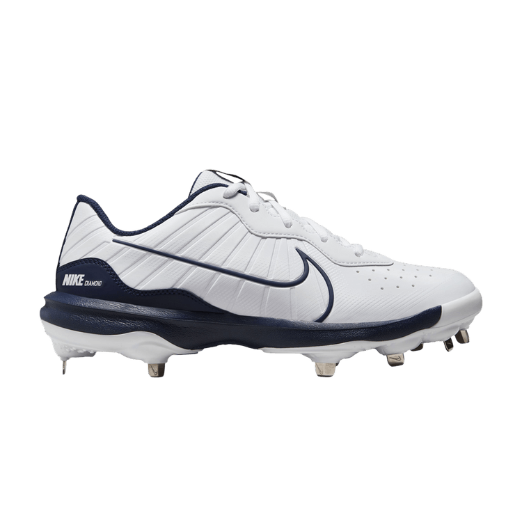 Nike Alpha Huarache Varsity 4 Low 'White Midnight Navy' — White/Pure Platinum/Black/Midnight Navy