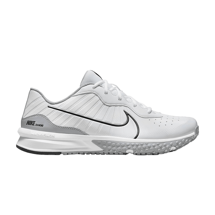Nike Alpha Huarache Varsity 4 TF 'White Wolf Grey' — White/Wolf Grey/Pure Platinum/Black