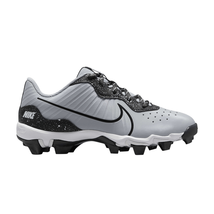 Nike Alpha Huarache 4 Keystone GS 'Wolf Grey Splatter' — Wolf Grey/White/Dark Smoke Grey