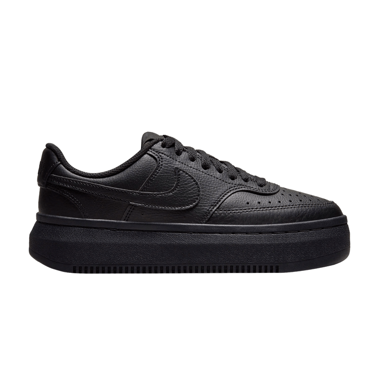 Nike Wmns Court Vision Alta 'Triple Black' — Black/Black/Black/Off Noir