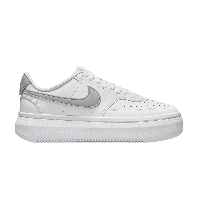 Nike Wmns Court Vision Alta 'White Metallic Platinum' — White/Summit White/Metallic Platinum