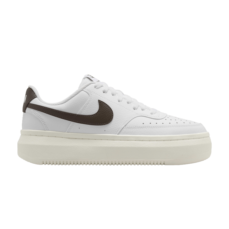 Nike Wmns Court Vision Alta 'White Baroque Brown' — White/Sail/Baroque Brown