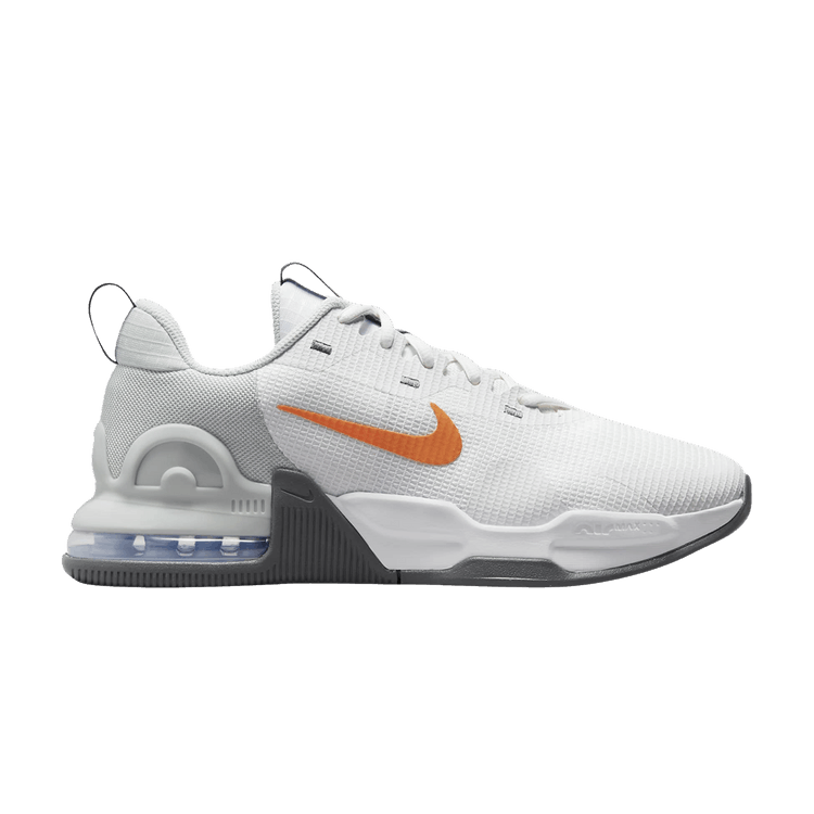 Nike Air Max Alpha Trainer 5 'White Bright Mandarin' — Summit White/Light Silver/Iron Grey/Bright Mandarin