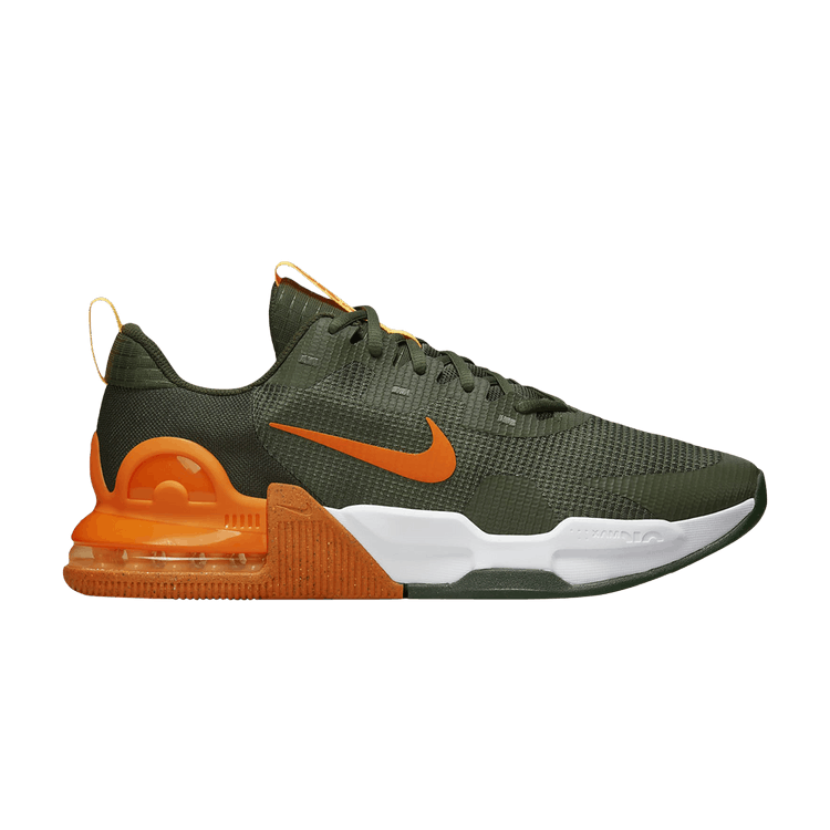Nike Air Max Alpha Trainer 5 'Cargo Khaki Safety Orange' — Cargo Khaki/Sequoia/Peach Cream/Safety Orange