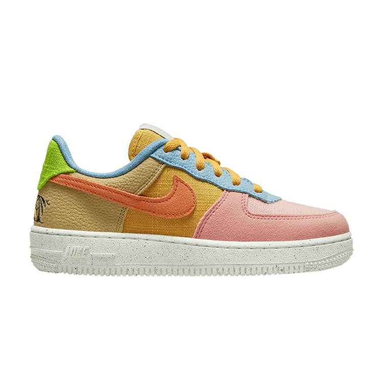 Nike Air Force 1 Low '07 LV8 Next Nature PS 'Sun Club - Multi' — Sanded Gold/Wheatgrass/Light Madder Root/Hot Curry