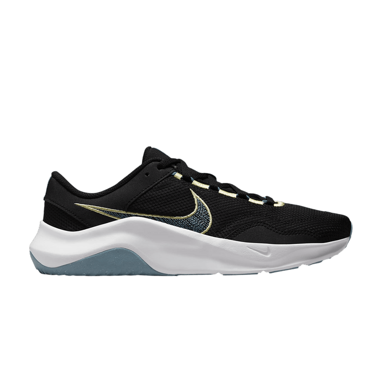Nike Wmns Legend Essential 3 Next Nature 'Black Aqua Lemon' — Black/Lemon Chiffon/White/Noise Aqua