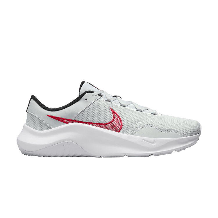 Nike Legend Essential 3 Next Nature 'Pure Platinum University Red' — Pure Platinum/White/Black/University Red