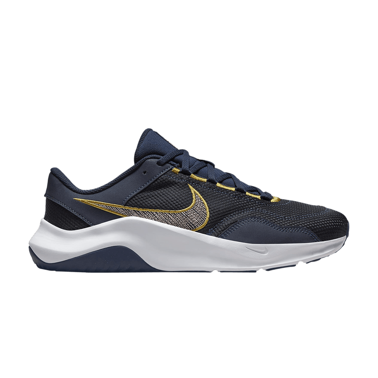 Nike Legend Essential 3 Next Nature 'Obsidian Golden Moss' — Obsidian/Armory Navy/Golden Moss/Arctic Orange