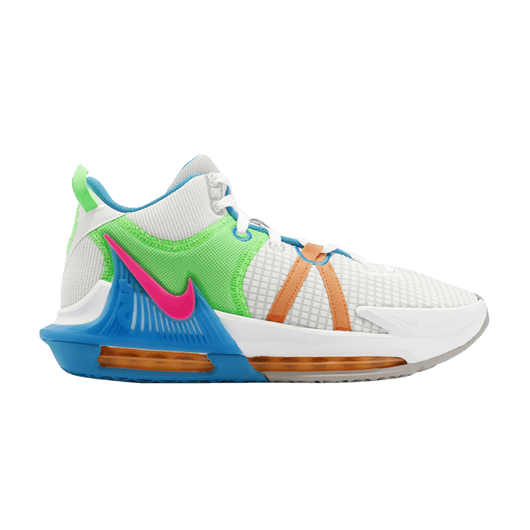 Nike LeBron Witness 7 EP 'Grey Fog Multi-Color' — Grey Fog/Cobblestone/Laser Blue/Hyper Pink