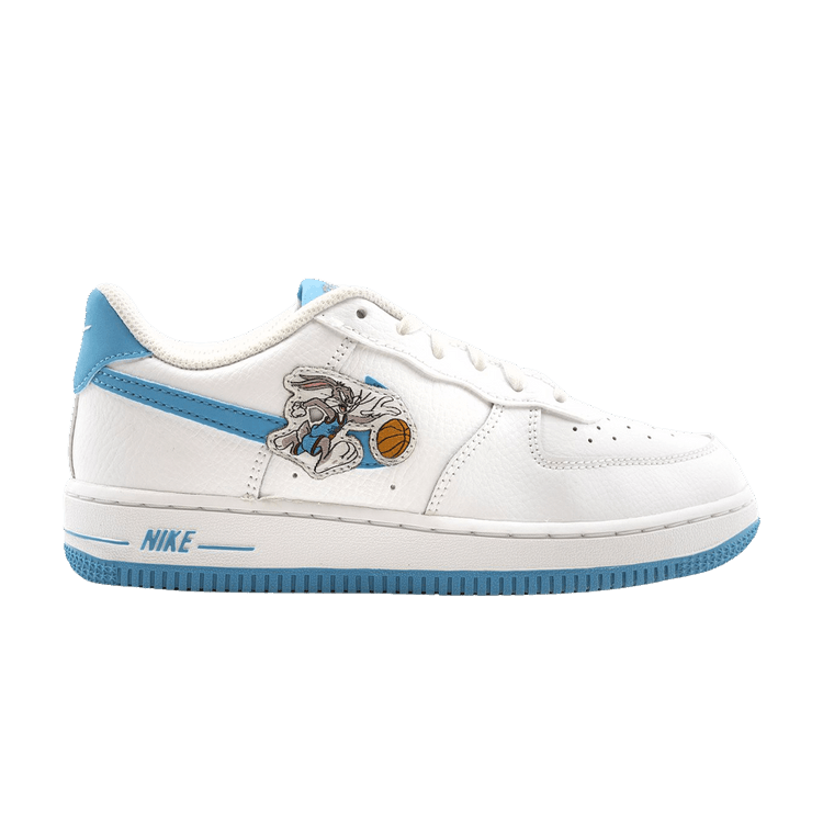 Space Jam x Nike Air Force 1 '06 PS 'Hare' — White/White/Light Blue Fury