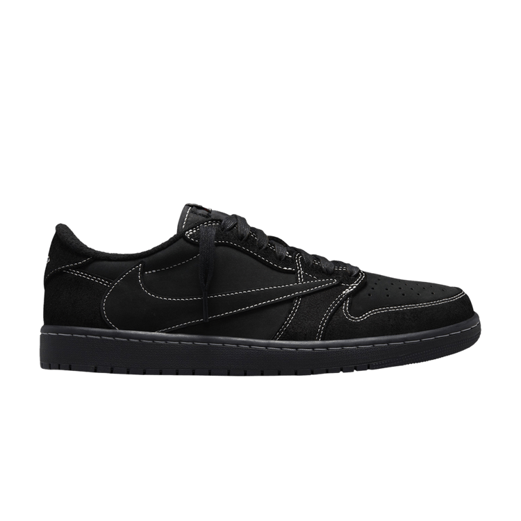 Travis Scott x Air Jordan 1 Retro Low OG SP 'Black Phantom' Sample — Black/Phantom/University Red