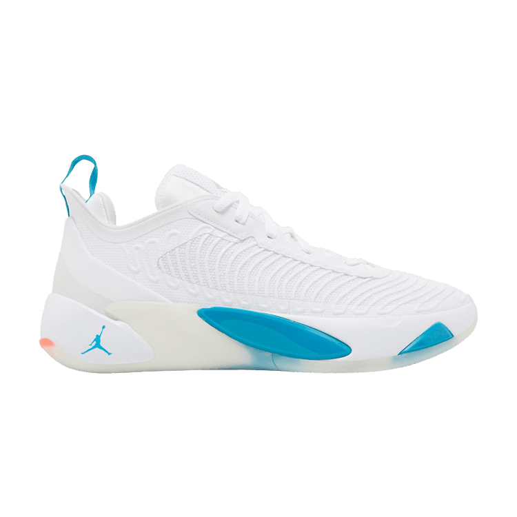 Air Jordan Luka 1 'Legend of 7' Sample — White/Metallic Silver/Neo Turquoise