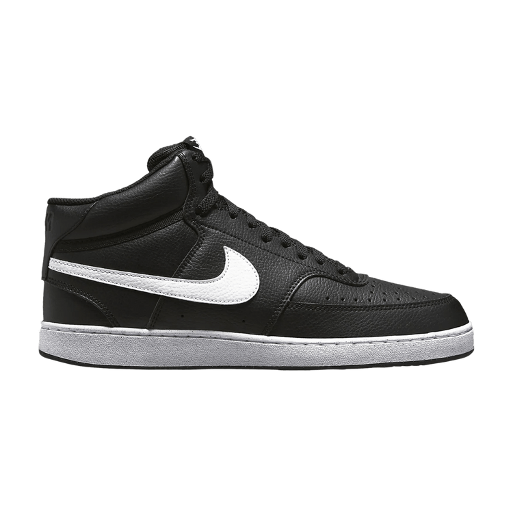 Nike Court Vision Mid Next Nature 'Black White' — Black/Black/White