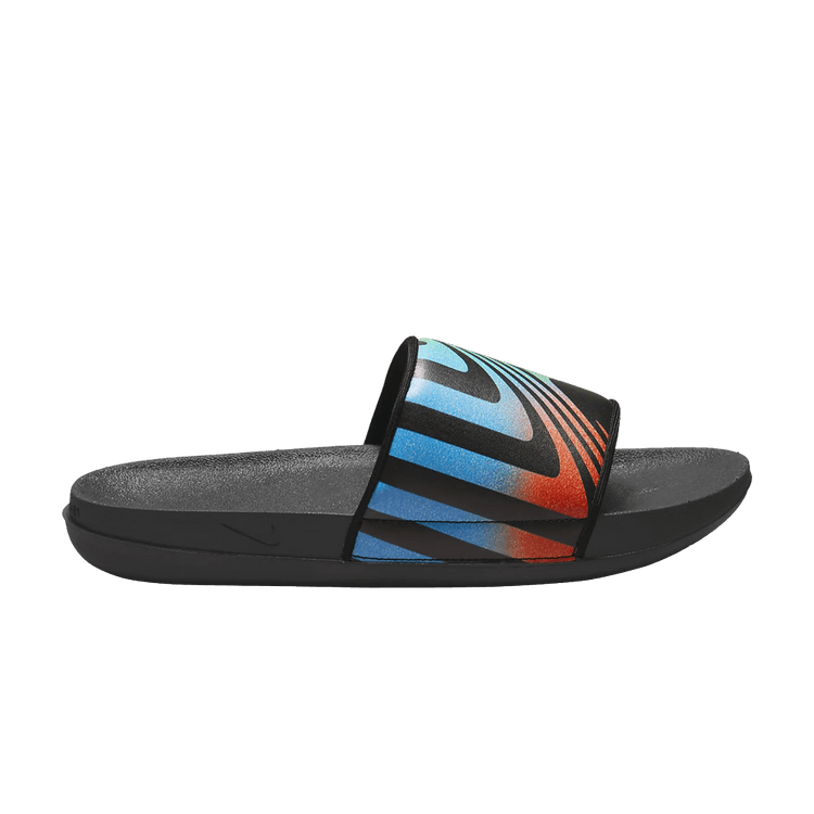 Nike Wmns OffCourt Slide 'A.I.R' — Black/Multi-Color/Black