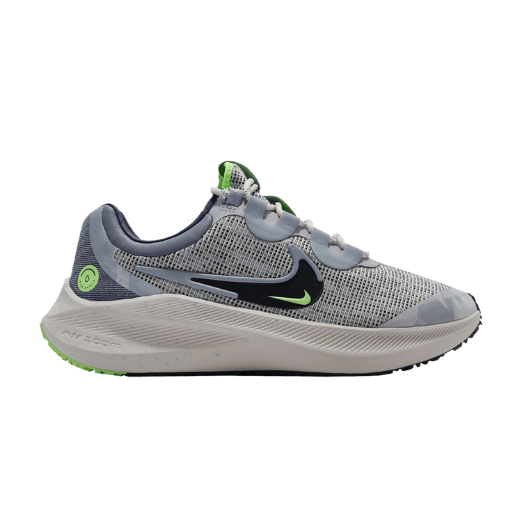 Nike Wmns Zoom Winflo 8 Shield 'White Light Armory Blue' — Mountain White/Light Armory Blue/Glorious Green Yellow/Lightning Blue