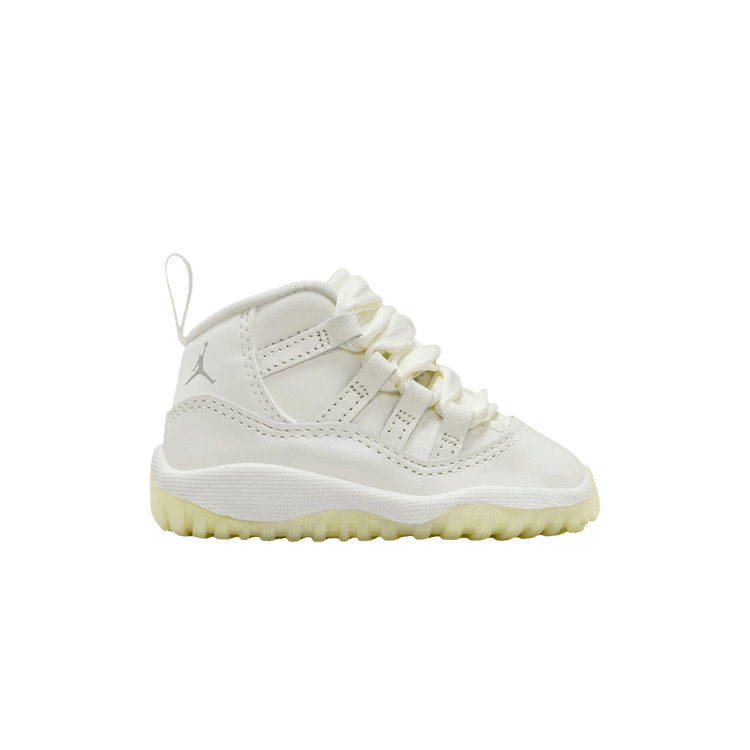 Air Jordan 11 Retro TD 'Pearl / Grand Finale' — Sail/Pearl Grey/White/Metallic Silver