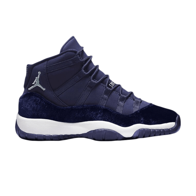 Air Jordan 11 Retro PS 'Midnight Navy Velvet' — Midnight Navy/Metallic Silver/White