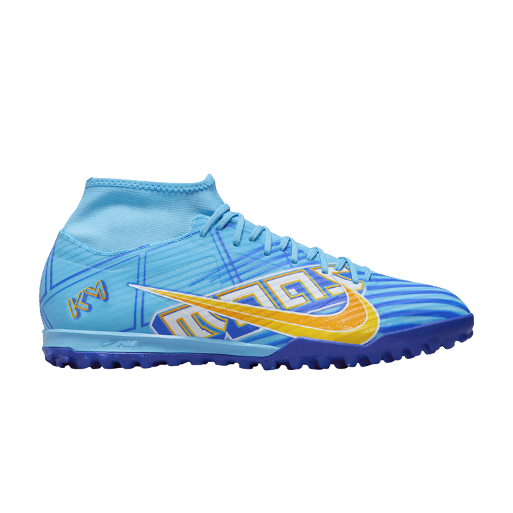 Kylian Mbappé x Nike Zoom Mercurial Superfly 9 Academy TF 'Motivation Pack' — Baltic Blue/White