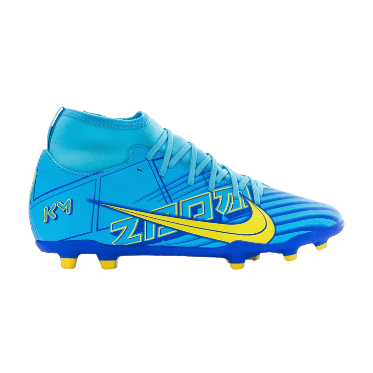 Nike Kylian Mbappé x Mercurial Superfly 9 Club FG MG GS 'Motivation Pack' — Baltic Blue/White