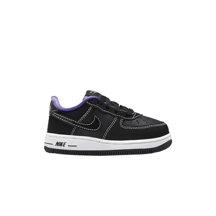 Nike Force 1 LV8 TD 'Cracked - Black White' — Black/Iron Grey/White/Black