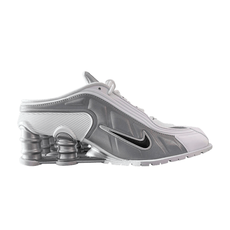 Martine Rose x Nike Wmns Shox Mule MR4 'Metallic Silver' — Metallic Silver/Metallic Silver/White