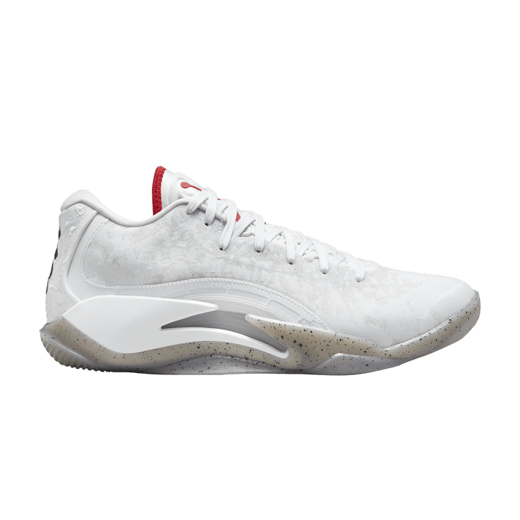 Air Jordan Zion 3 PF 'Fresh Paint' — White/University Red/Cement Grey/Pure Platinum/Black