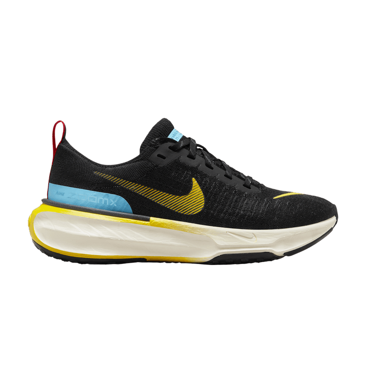 Nike Wmns ZoomX Invincible 3 'Black Baltic Blue Yellow' — Black/Anthracite/Baltic Blue/White