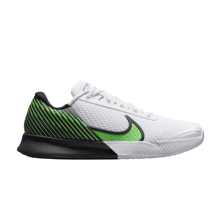 NikeCourt Air Zoom Vapor Pro 2 HC 'White Poison Green' — White/Black/Poison Green