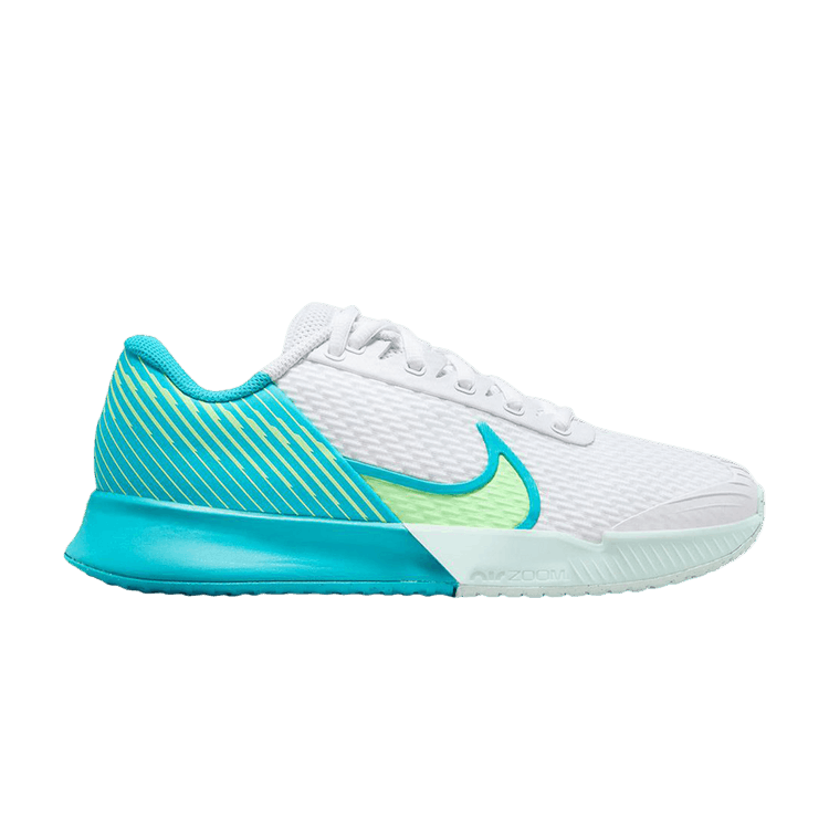Wmns NikeCourt Air Zoom Vapor Pro 2 'White Teal Lime' — White/Lime Blast/Teal Nebula